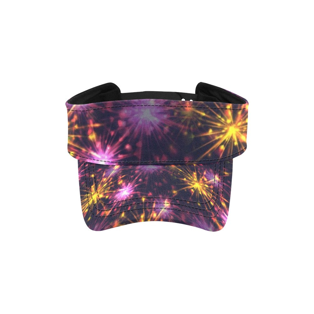 Firework Print Design LKS303 Unisex Sun Visor