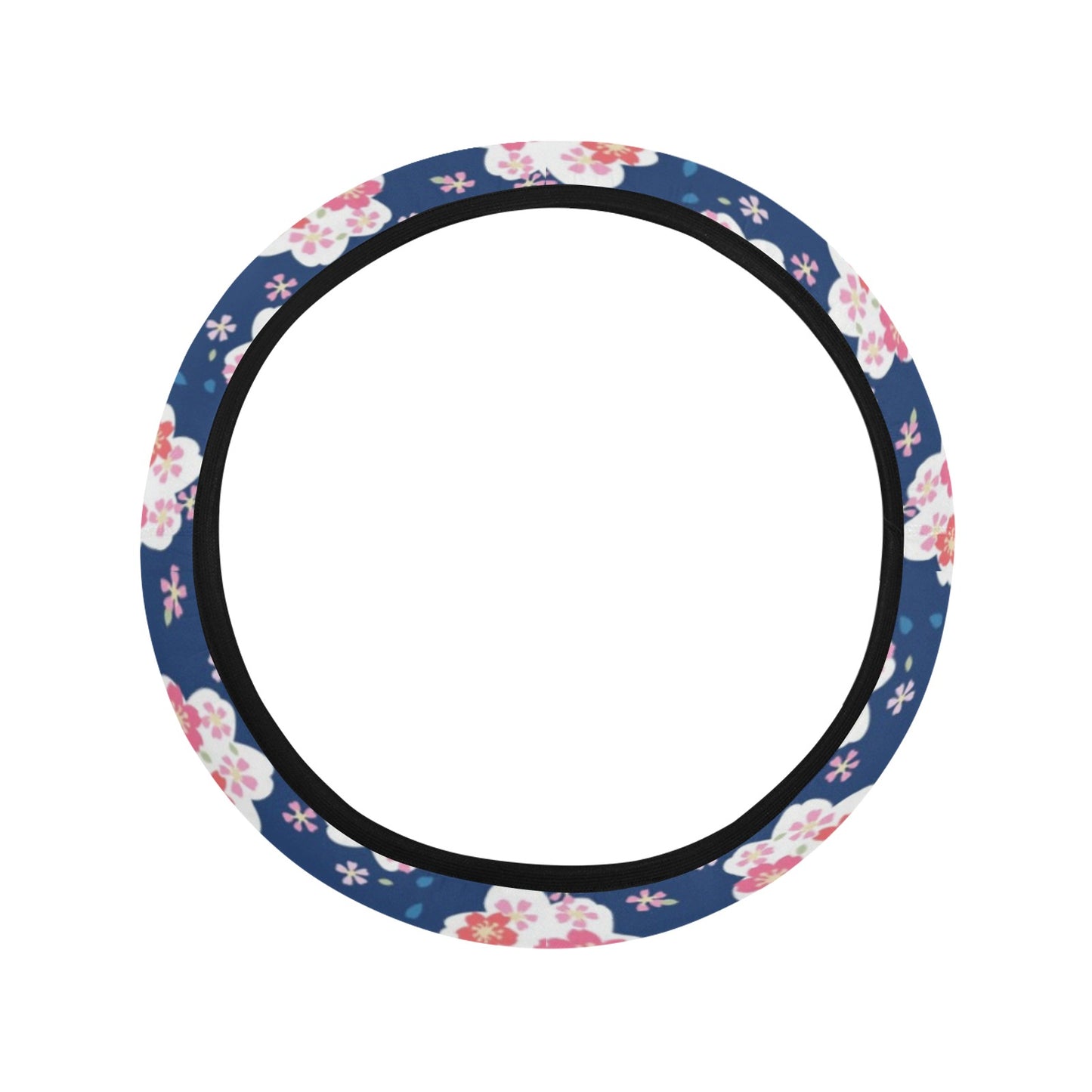 Sakura Print Design LKS306 Steering Wheel Cover with Elastic Edge