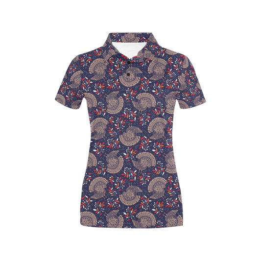 Turkey Print Design LKS401 Women's Polo Shirt