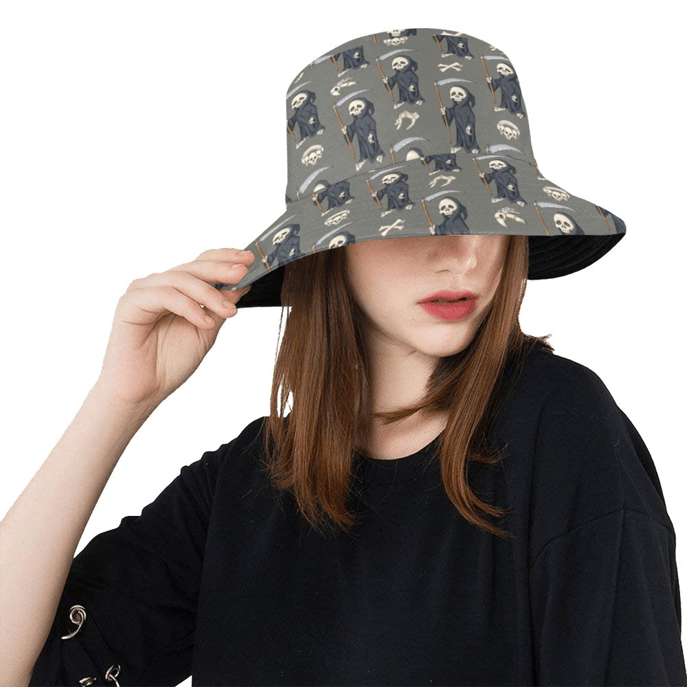 Skeleton Print Design LKS308 Unisex Bucket Hat