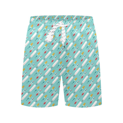 Phlebotomist Medical Print Men's Swim Trunks Beach Shorts