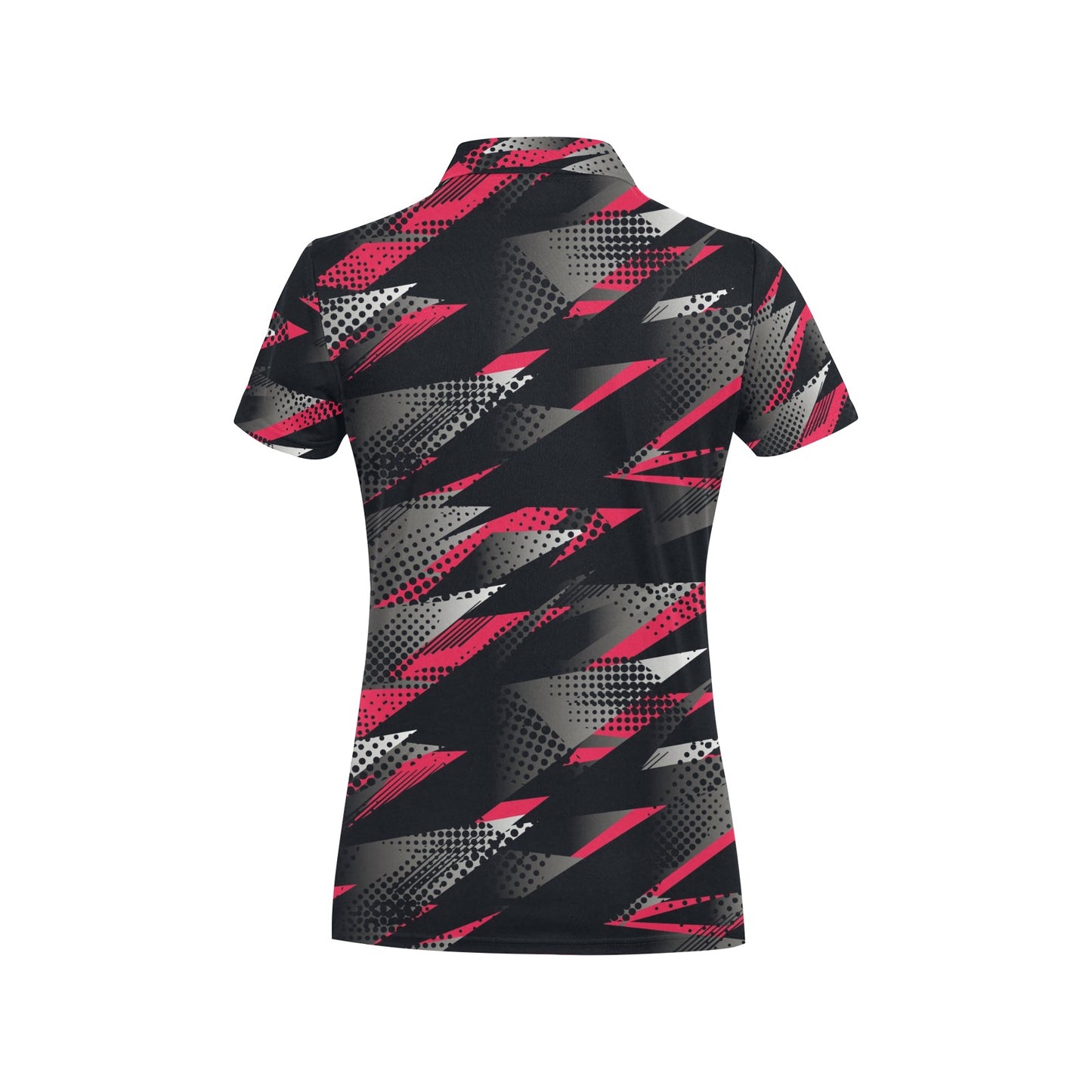 Racing Style Pattern Print Design A04 Women's Polo Shirt