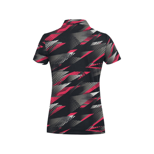 Racing Style Pattern Print Design A04 Women's Polo Shirt