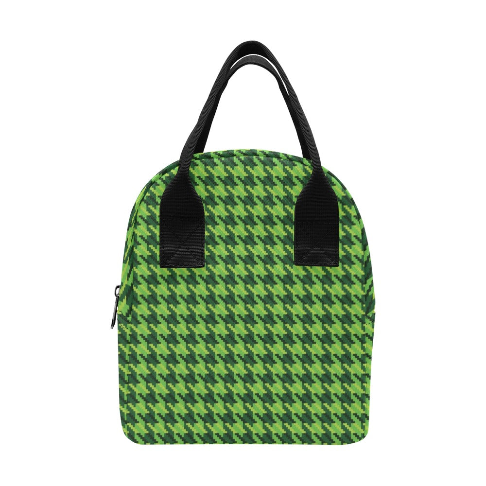 St Patricks Day Houndstooth Pattern Print LKS301 Insulated Lunch Bag