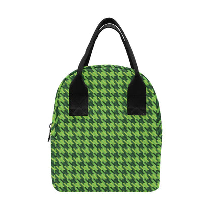 St Patricks Day Houndstooth Pattern Print LKS301 Insulated Lunch Bag