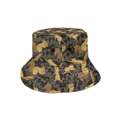 Squirrel Print Design LKS309 Unisex Bucket Hat