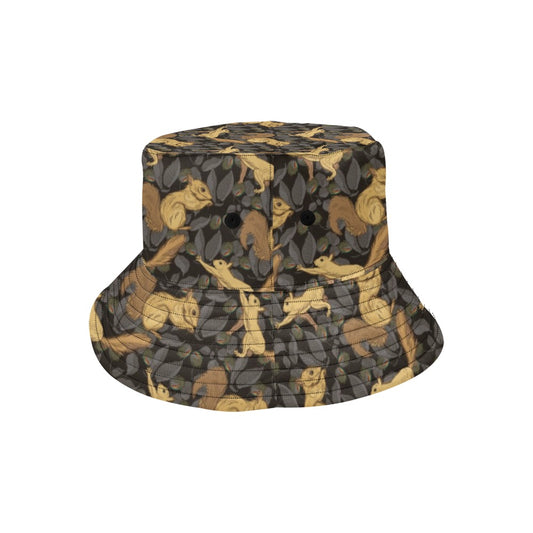 Squirrel Print Design LKS309 Unisex Bucket Hat