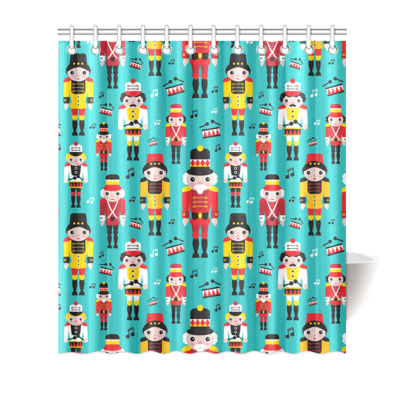 Nutcracker Pattern Print Design A03 Shower Curtain