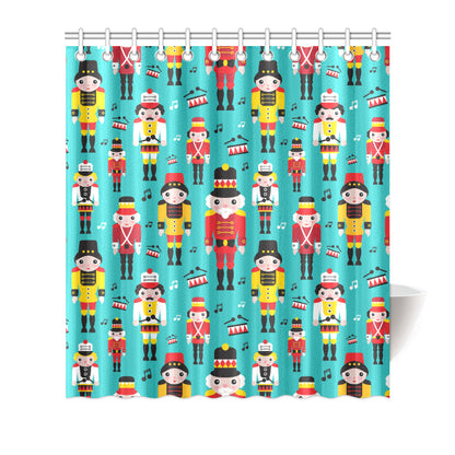 Nutcracker Pattern Print Design A03 Shower Curtain