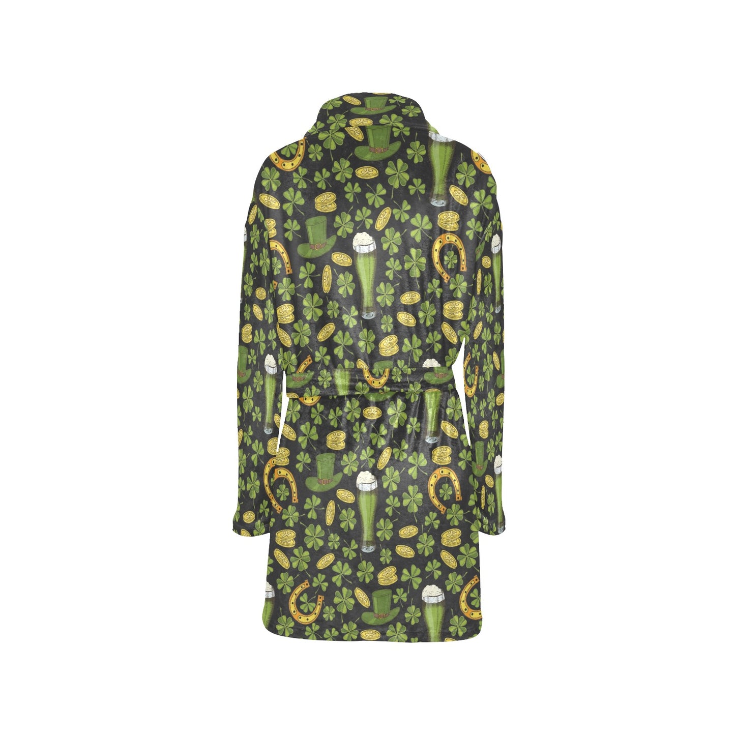 St Patricks Day Print Design LKS307 Women's Fleece Robe