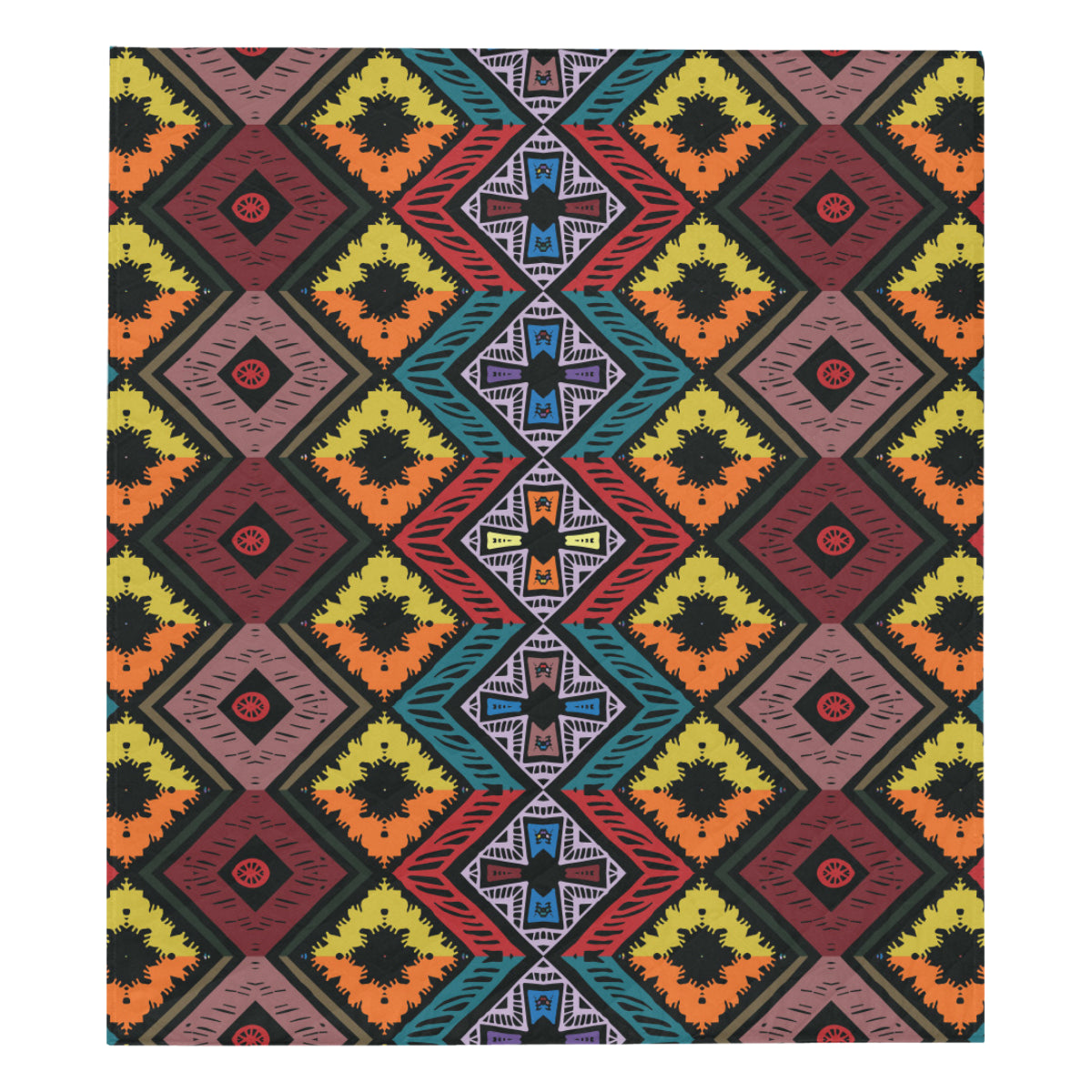 African Pattern Print Design 08 Premium Quilt
