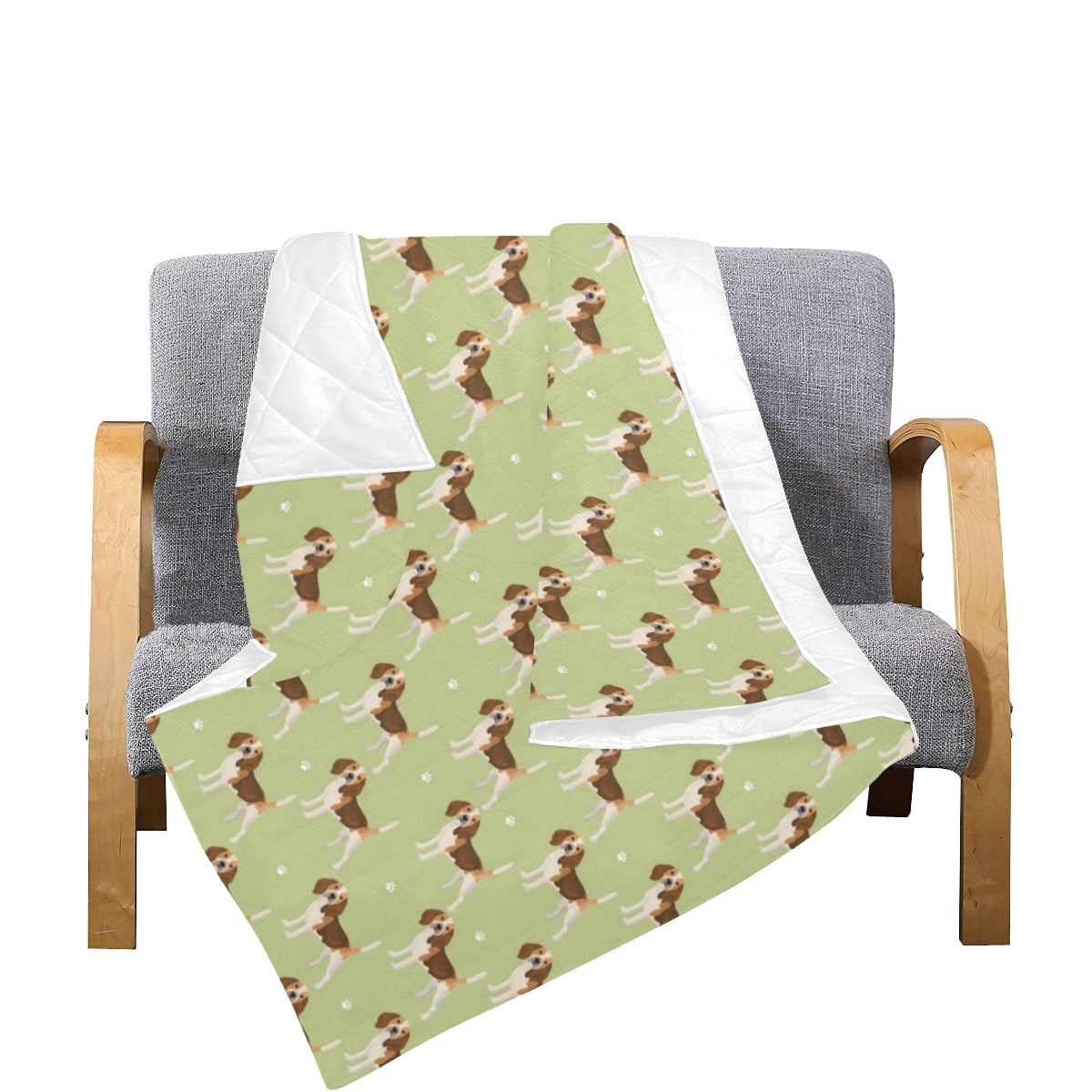 Beagle Pattern Print Design 07 Premium Quilt