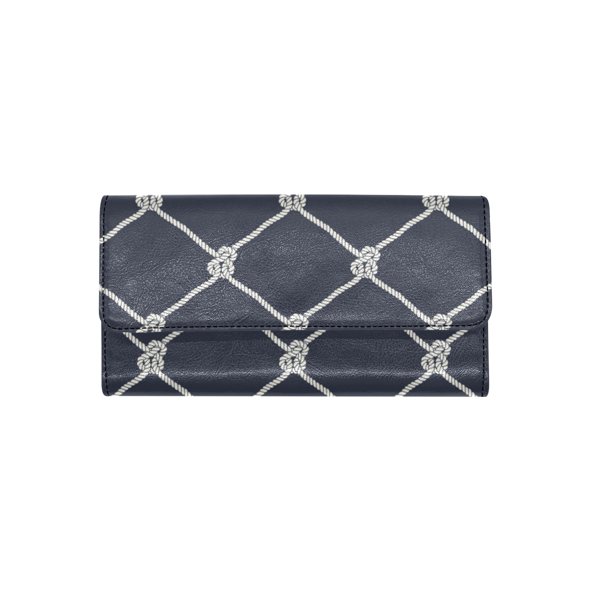 Rope Pattern Print Design A02 Women's Trifold Wallet
