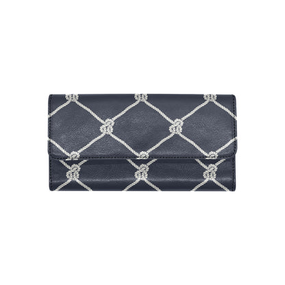 Rope Pattern Print Design A02 Women's Trifold Wallet