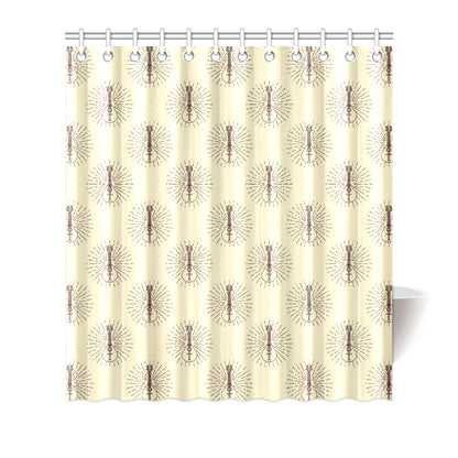 Mandolin Pattern Print Design 02 Shower Curtain