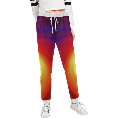 Vortex Twist Swirl Flame Themed Unisex Sweatpants