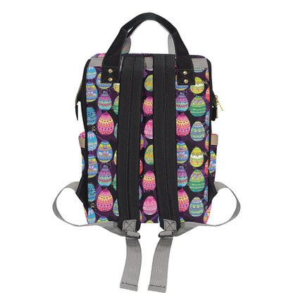 Easter Eggs Pattern Print Design RB08 Diaper Bag Backpack