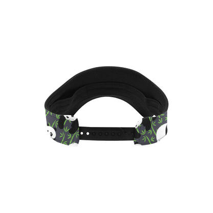 Panda Bear Bamboo Themed Print Unisex Sun Visor