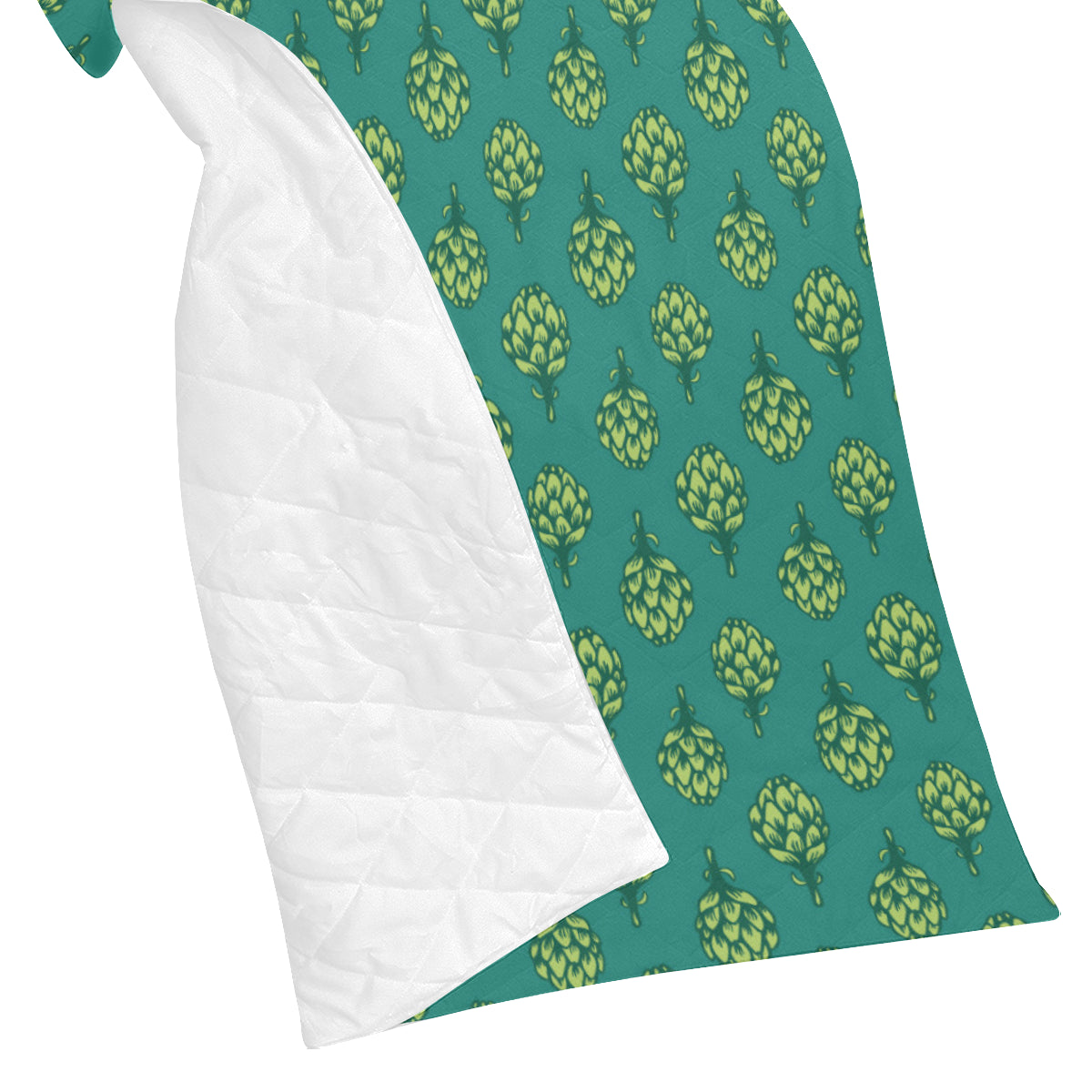 Artichoke Pattern Print Design 04 Premium Quilt