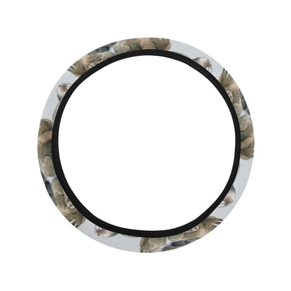 Walrus Print Design LKS401 Steering Wheel Cover with Elastic Edge