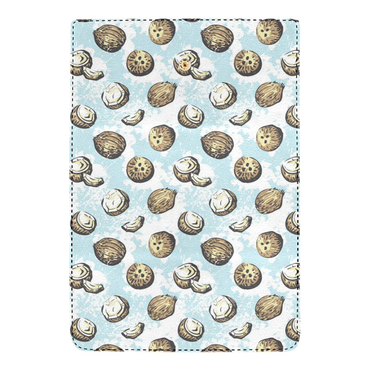Coconut Pattern Print Design CN01 Women's Trifold Wallet