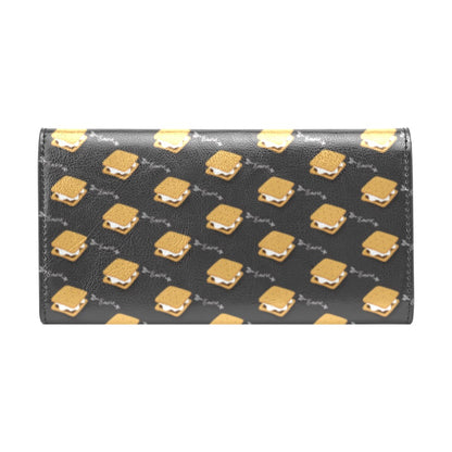 S_Mores Print Design LKS301 Women's Trifold Wallet