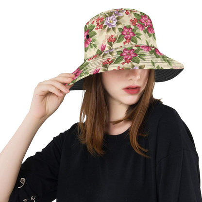 Summer Floral Pattern Print Design SF08 Unisex Bucket Hat