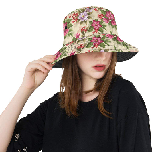 Summer Floral Pattern Print Design SF08 Unisex Bucket Hat