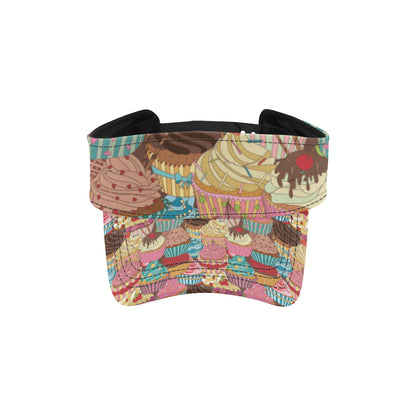 Cupcake Pattern Print Design CP01 Unisex Sun Visor
