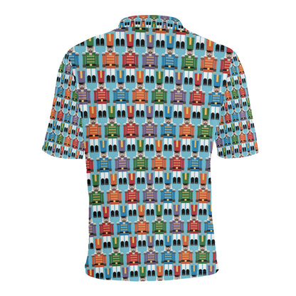 Nutcracker Pattern Print Design A02 Men Polo Shirt