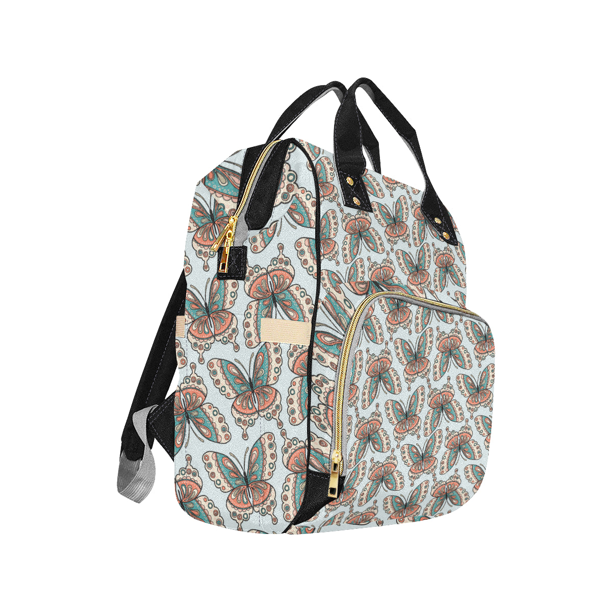 Butterfly Pattern Diaper Bag Backpack