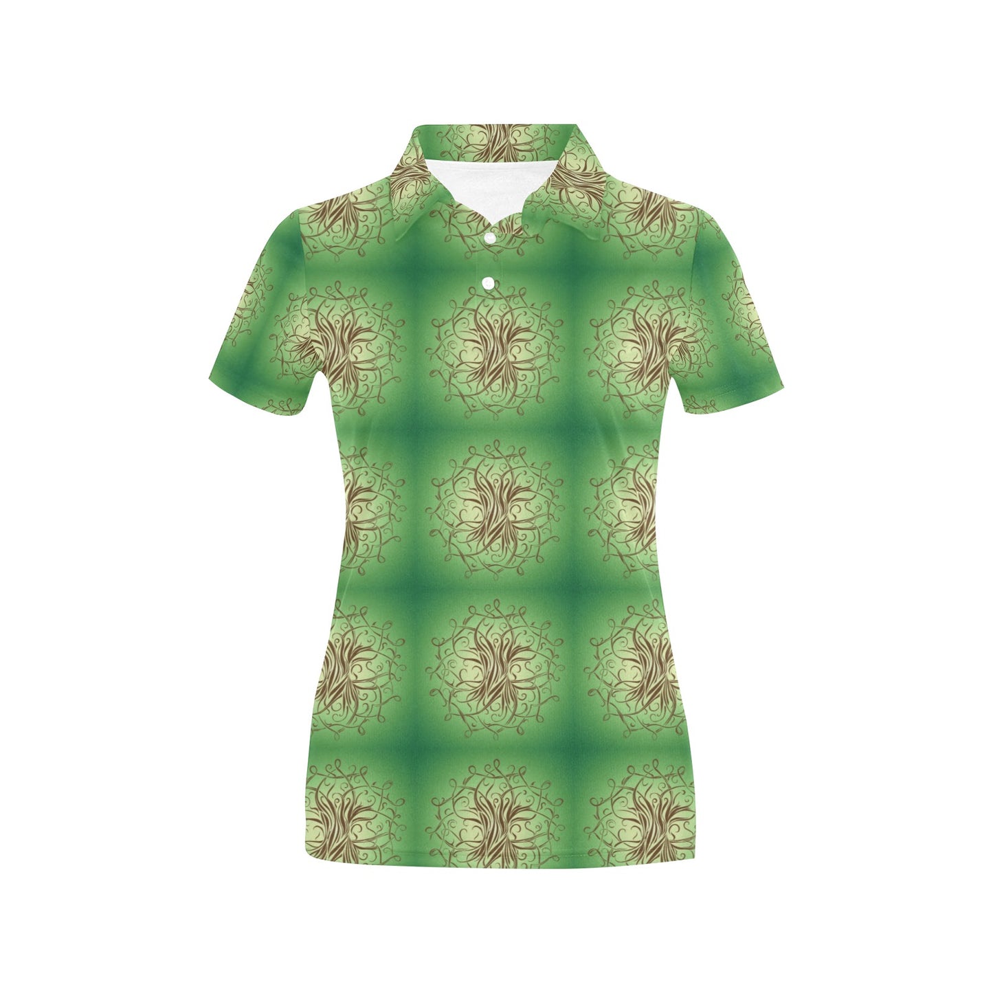 Celtic Pattern Print Design 05 Women's Polo Shirt
