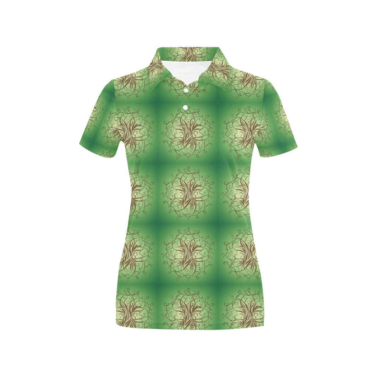 Celtic Pattern Print Design 05 Women's Polo Shirt