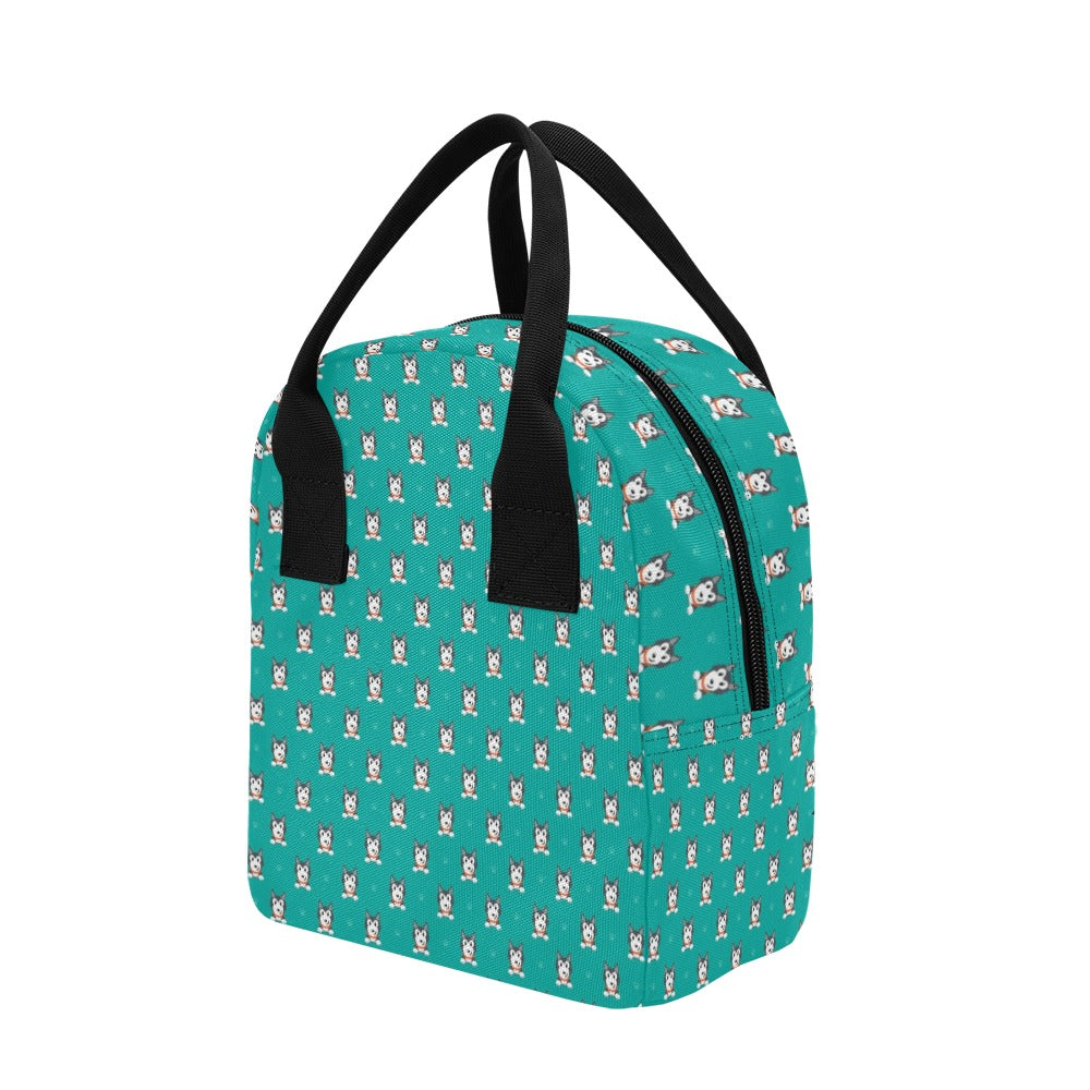 Siberian Huskies Print Design LKS304 Insulated Lunch Bag