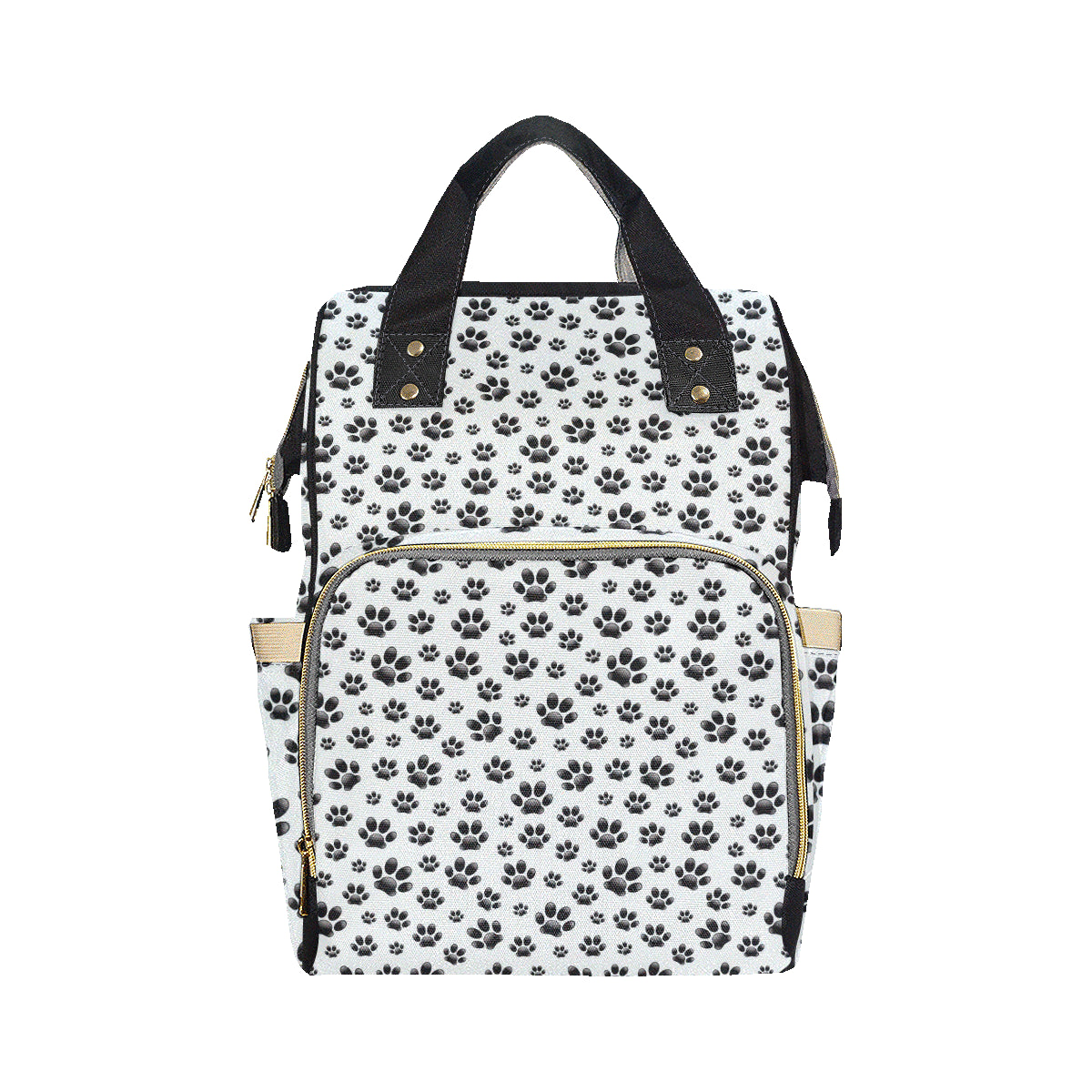 Paw Themed Print Diaper Bag Backpack