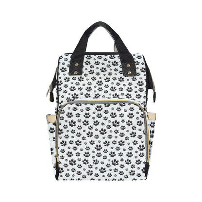 Paw Themed Print Diaper Bag Backpack