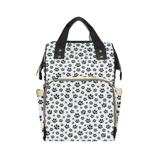 Paw Themed Print Diaper Bag Backpack