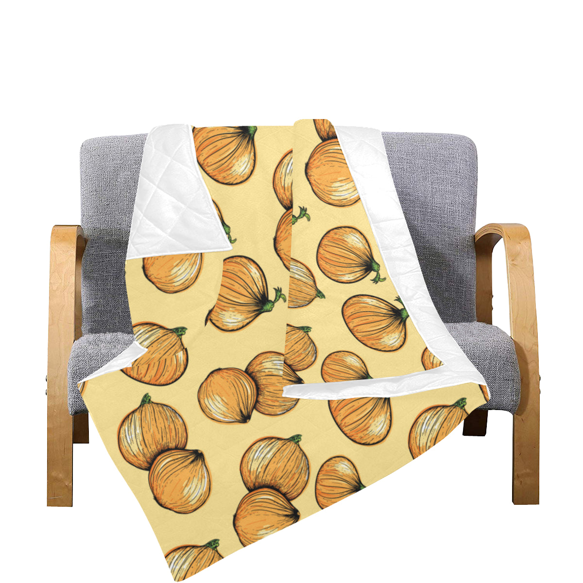 Onion Pattern Print Design A04 Premium Quilt