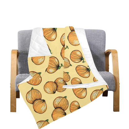 Onion Pattern Print Design A04 Premium Quilt