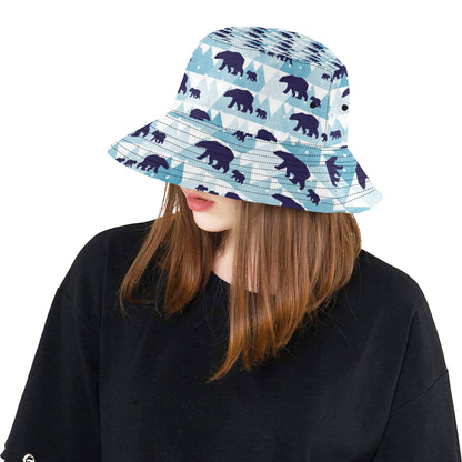 Bear Pattern Print Design BE01 Unisex Bucket Hat