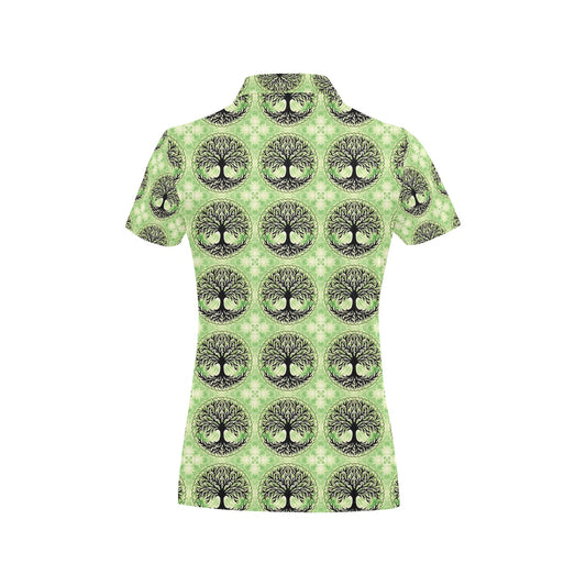 Celtic Pattern Print Design 010 Women's Polo Shirt