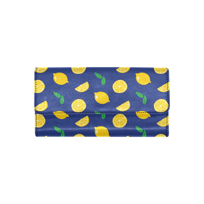 Citrus  Pattern Print Design 02 Women's Trifold Wallet