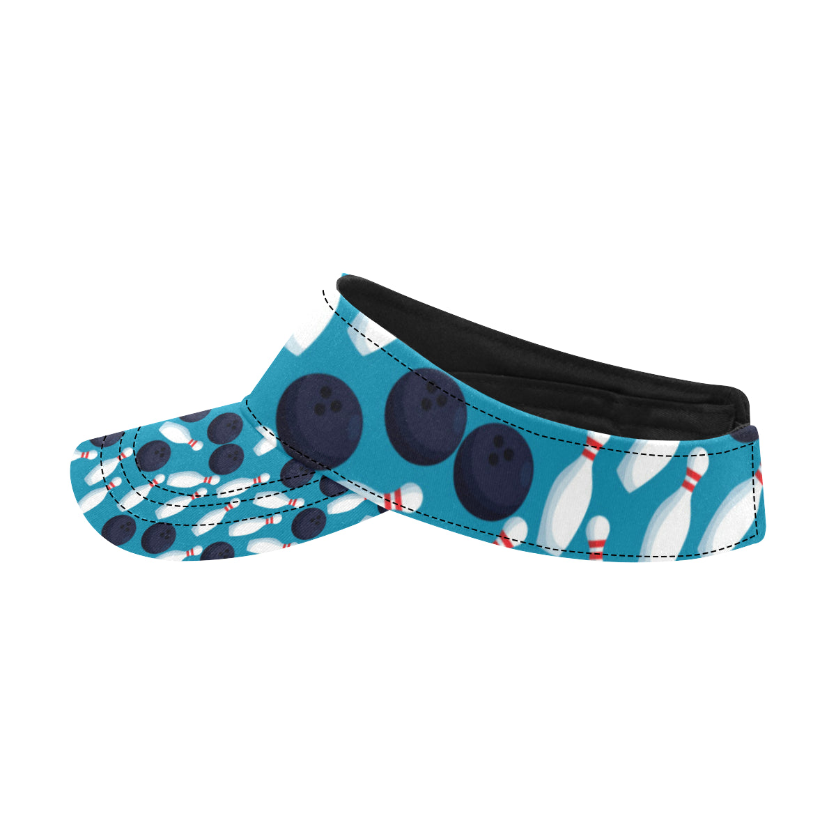 Bowling Pin Pattern Print Design 010 Unisex Sun Visor