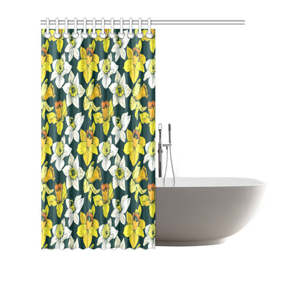 Daffodils Pattern Print Design DF02 Shower Curtain