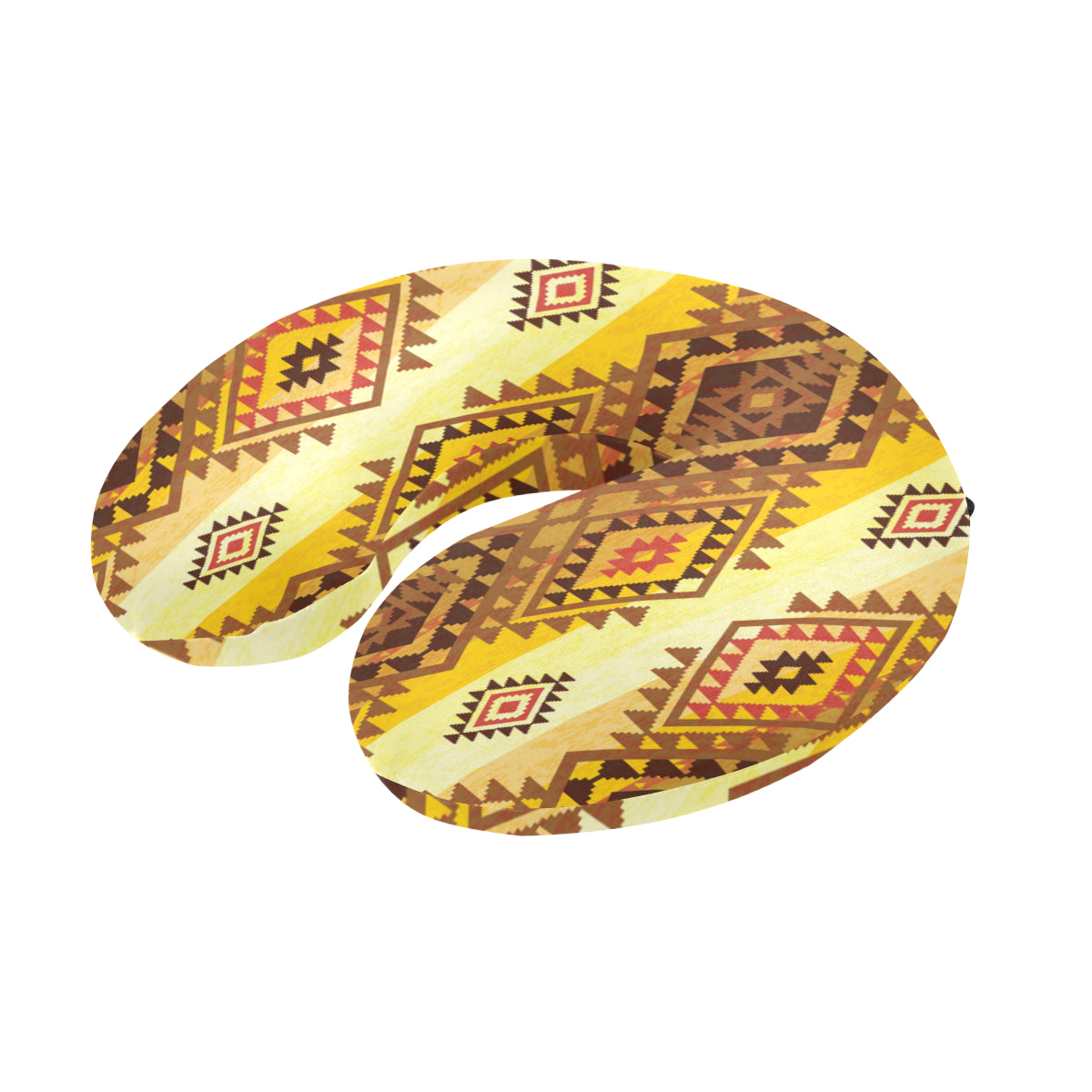 Native Pattern Print Design A09 U-Shaped Travel Neck Pillow