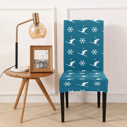 Ski Print Design LKS301 Dining Chair Slipcover