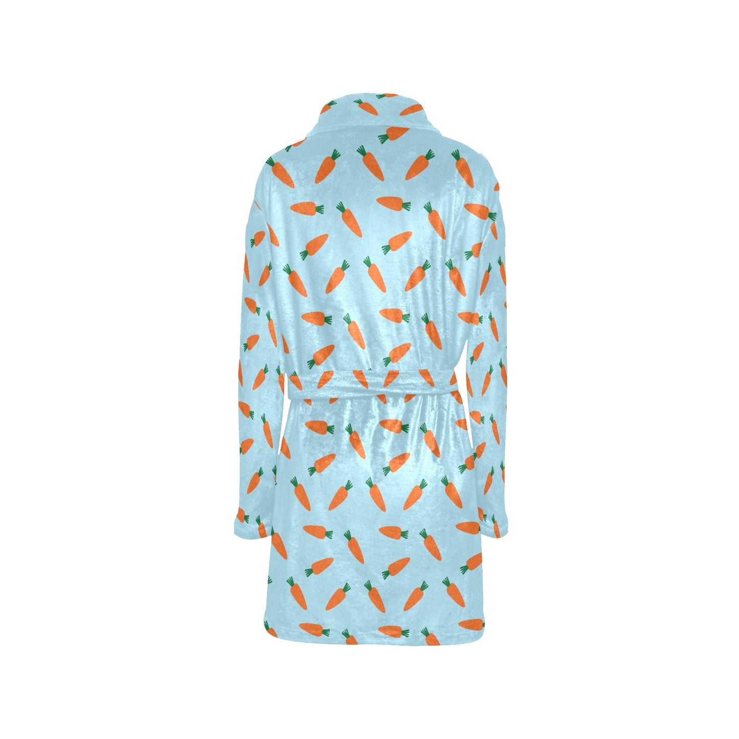 Carrot Pattern Print Design 03 Women's Fleece Robe