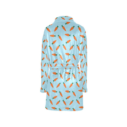Carrot Pattern Print Design 03 Women's Fleece Robe
