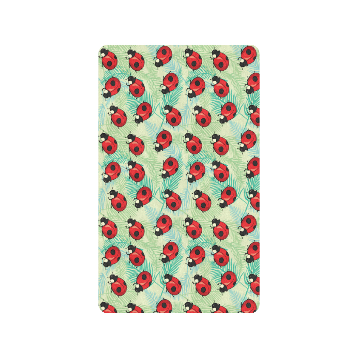 Ladybug Cute Print Pattern Rubber Doormat