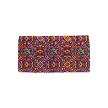 Bohemian Pattern Print Design 10 Women's Trifold Wallet